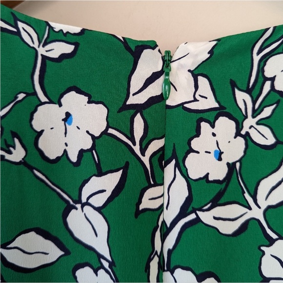 Eliza J Green Floral Faux Wrap Midi Dress - Picture 12 of 15